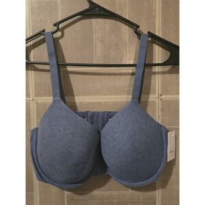 Auden Bra Size 36DD The Everyday Blue Demi Coverage Underwire